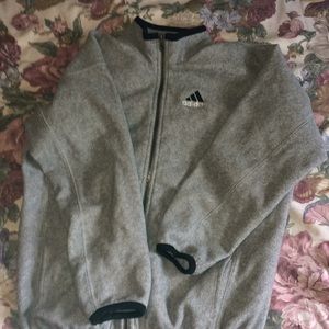 ADIDAS fleece zip up